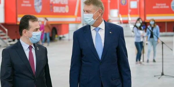 Vizită Klaus Iohannis  Ludovic Orban la Spital Ati Romexpo FOTO Presidency.ro