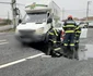 Accident pe DN 64 Râureni - Râmnicu Vâlcea cu Super Furnicuţele Foto Adevărul