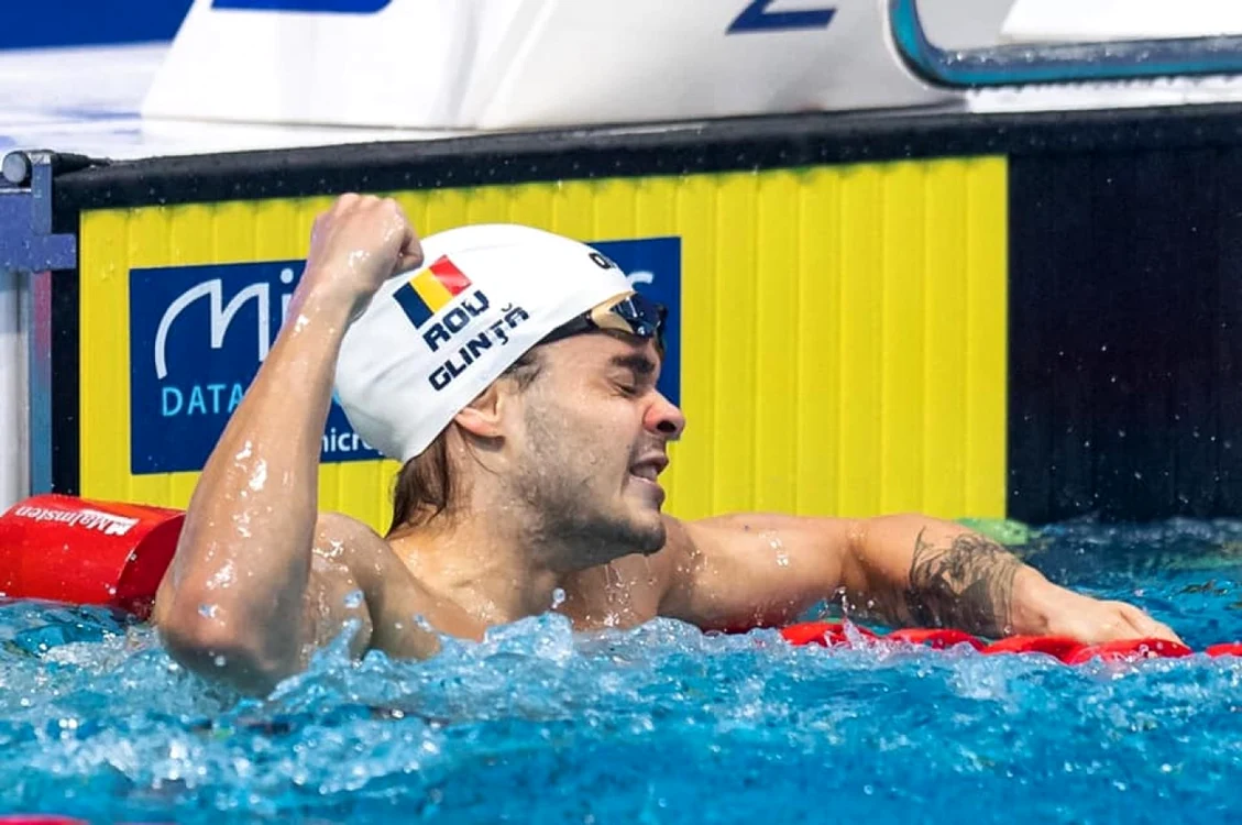 Robert Glinţă este campion european la înot şi primul sportiv român calificat la Jocurile Olimpice de la Tokyo FOTO: arhiva personală