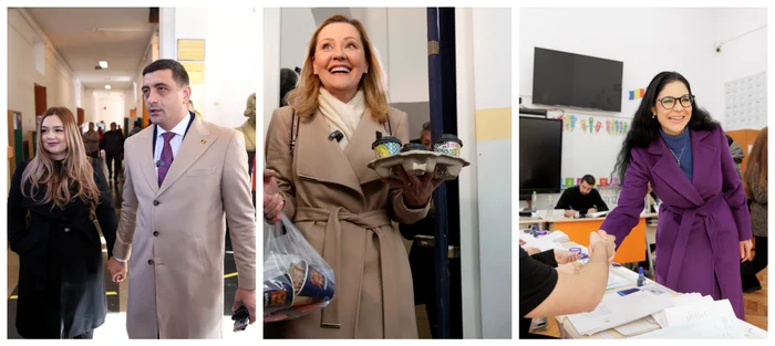 George Simion și soția, Elena Lasconi și Ana Birchall / foto: Inquam