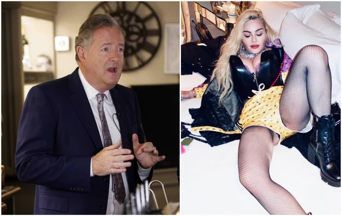 Madonna a fost ironizată de prezentatorul Piers Morgan FOTO Profimedia / Facebook 