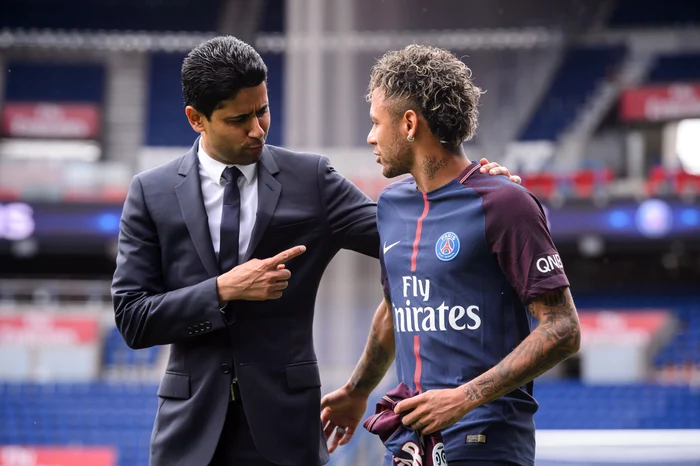 Adus cu surle și trâmbițe în vara lui 2017, Neymar Jr l-a nemulțumit prin comportament pe Nasser al-Khelaifi Foto: EPA-EFE