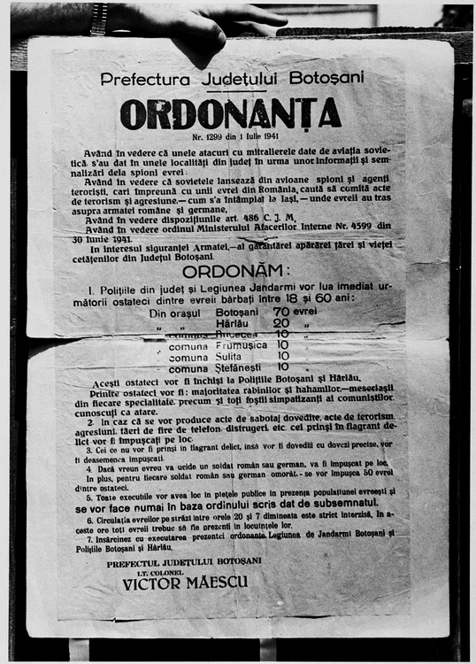 Ordin de arestare a evreilor din România în timpul celui de-Al Doilea Război Mondial