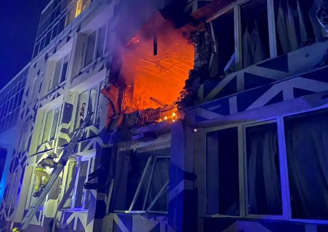 Atacuri rusești la Kiev FOTO: captura X