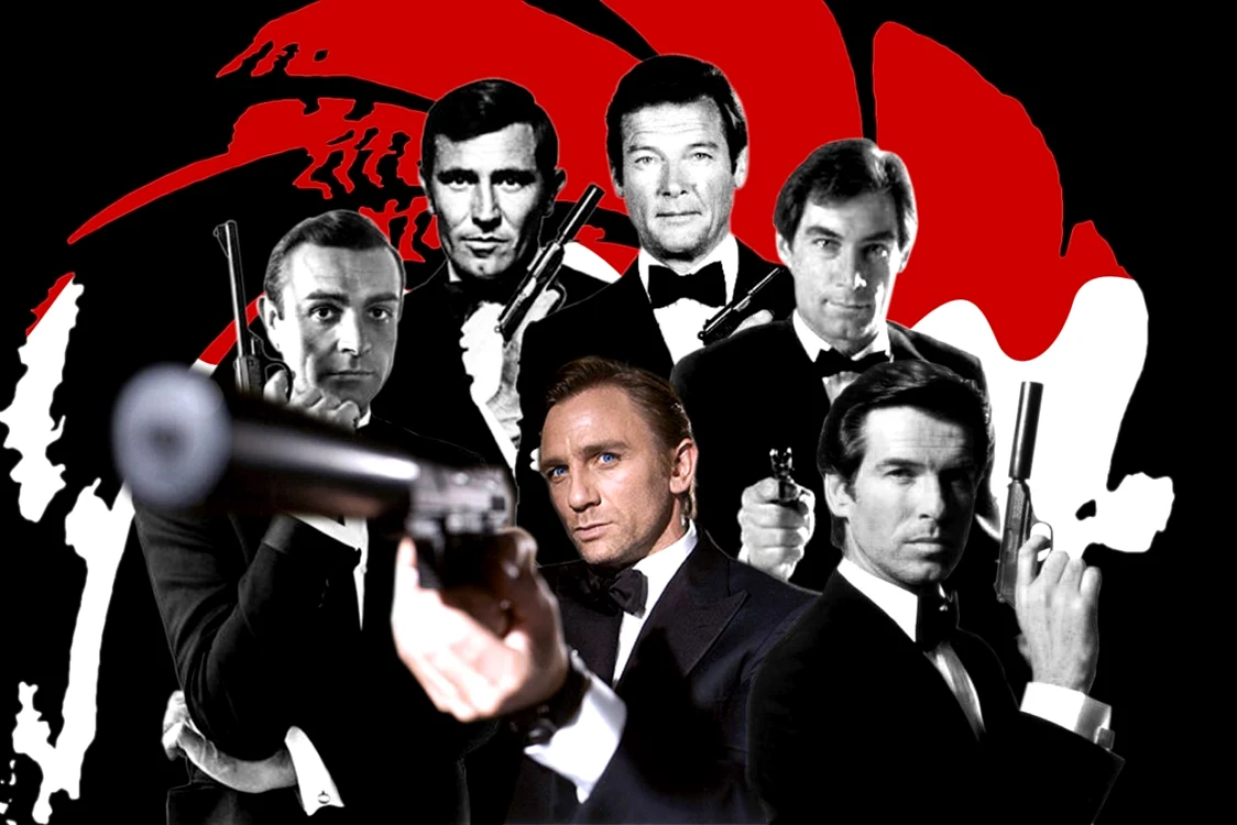 Sean Connery, George Lazenby, Roger Moore, Timothy Dalton, Pierce
Brosnan şi Daniel Craig, actori emblematici care l-au interpretat pe
James Bond FOTO Arhivă