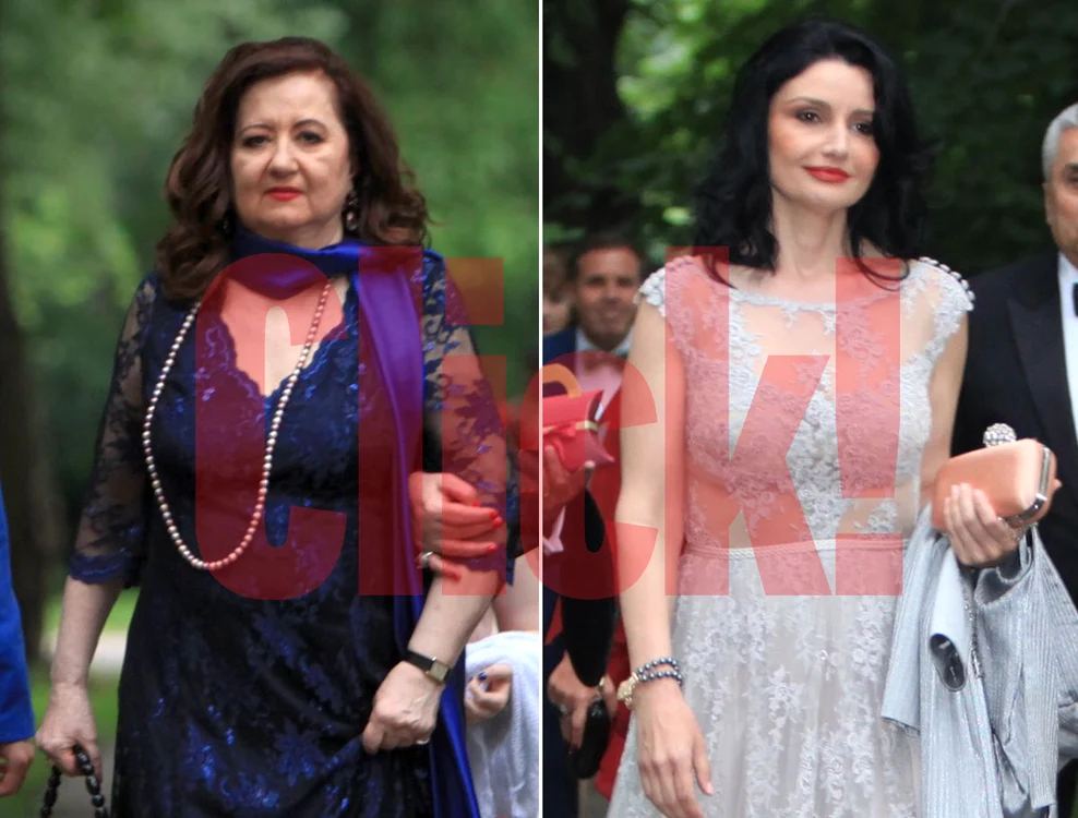 Mioara Roman şi Silvia Chifiriuc au fost foarte elegante la nunta Oanei Roman. (Foto: Roberto Sălceanu)