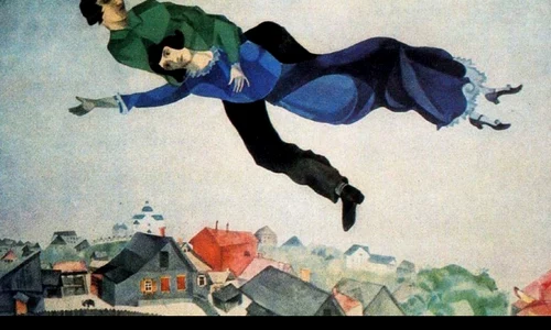 „Deasupra orașului“, pictură de Marc Chagall, 1913 jpeg