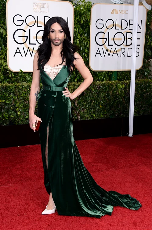 Conchita Wurst face notă discordantă cu celebritățile de la Hollywood