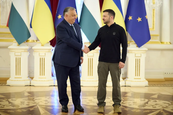 Premierul maghiar Viktor Orban se află în prima vizită la Kiev FOTO EPA-EFE
