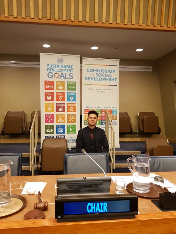 Aurelian Mohan la Comisia pentru Dezvoltare Socială a ECOSOC ONU în 2018