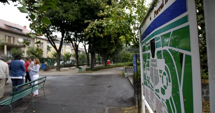 Primăria a predat parcul firmelor care se vor ocupa de lucrări Foto: Remus Runcan