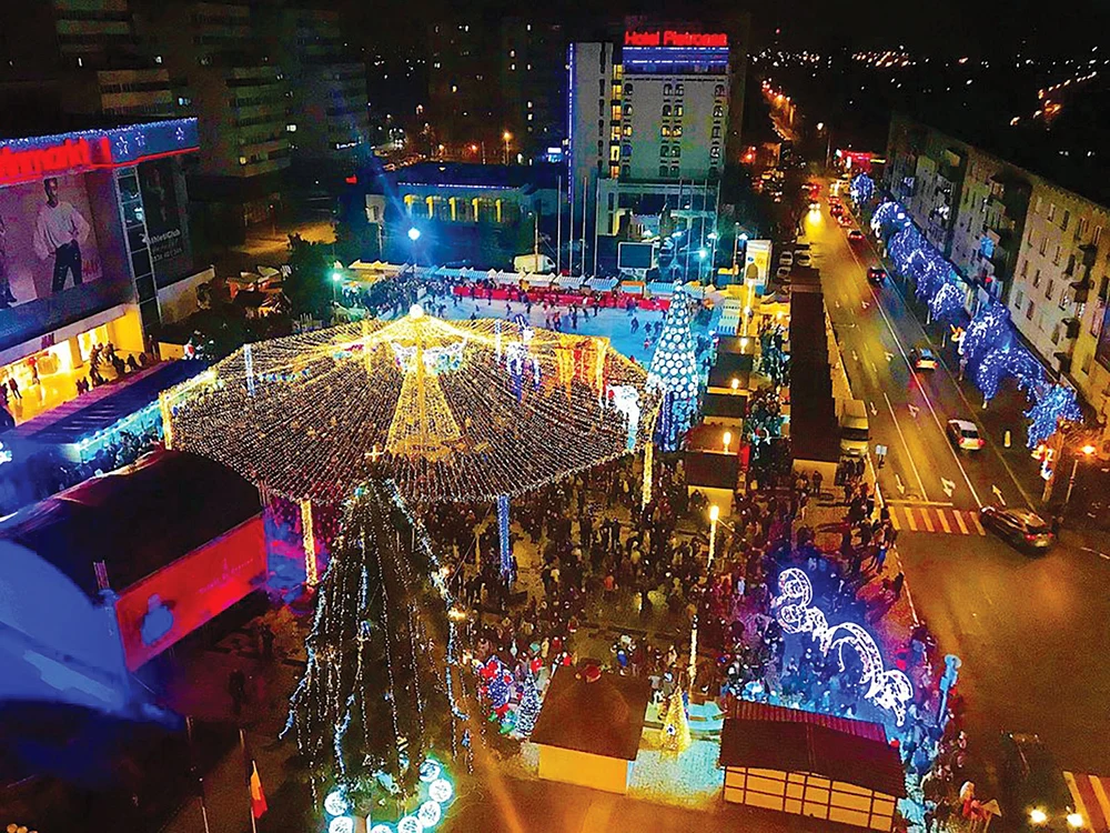 În 2018, Buzăul a avut parte  de un superb Târg de Crăciun  amenajat în centrul orașului
