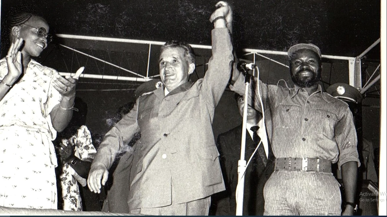 Ceaușescu într-o vizită în Africa FOTO evenimentulistoric.ro