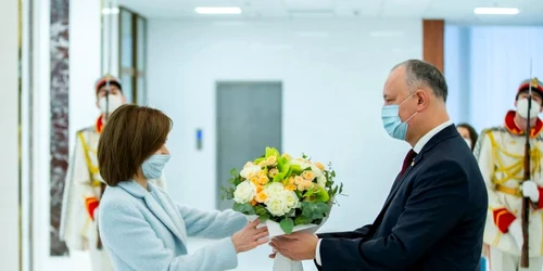 Maia Sandu si Igor Dodon