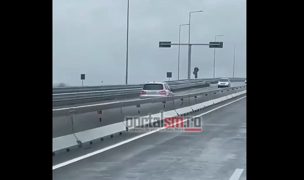 Șofer pe contrasens Captură video