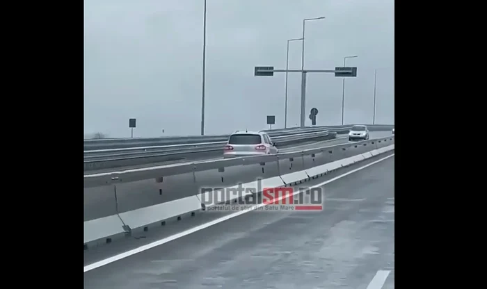 Șofer pe contrasens Captură video