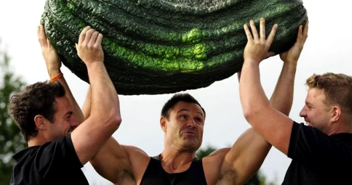 Ridicarea dovlecelului de peste 54 de kilograme este o provocare și pentru un halterofil, precum Jonathan Walker 
