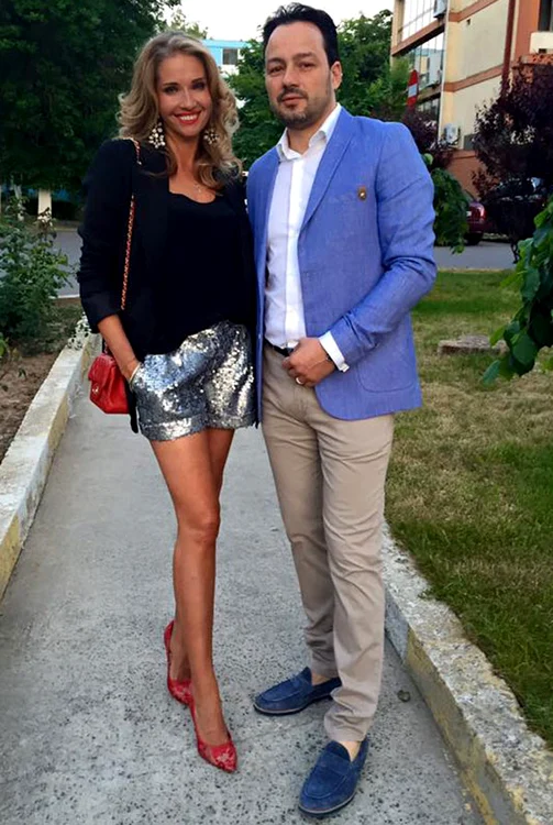 Ileana, alături de soţul ei Cătălin Badiu 