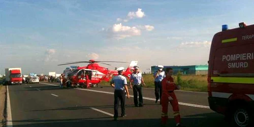 Accident Sânandrei. FOTO