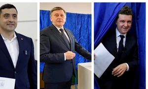 George Simion, Crin Antonescu si Nicusor Dan 