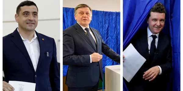 George Simion, Crin Antonescu si Nicusor Dan 