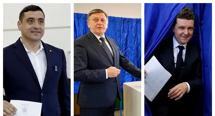 George Simion, Crin Antonescu și Nicușor Dan Foto: Inquam Photos