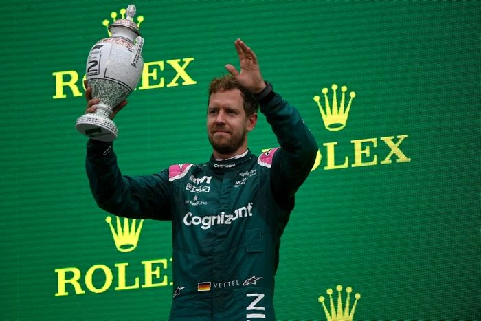 Sebastian Vettel s-a bucurat degeaba pentru locul 2Foto: EPA-EFE