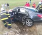 Accident cu blocarea traficului pe DN1 în zona Cristian - Sibiu şi patru victime Foto ISU Sibiu 