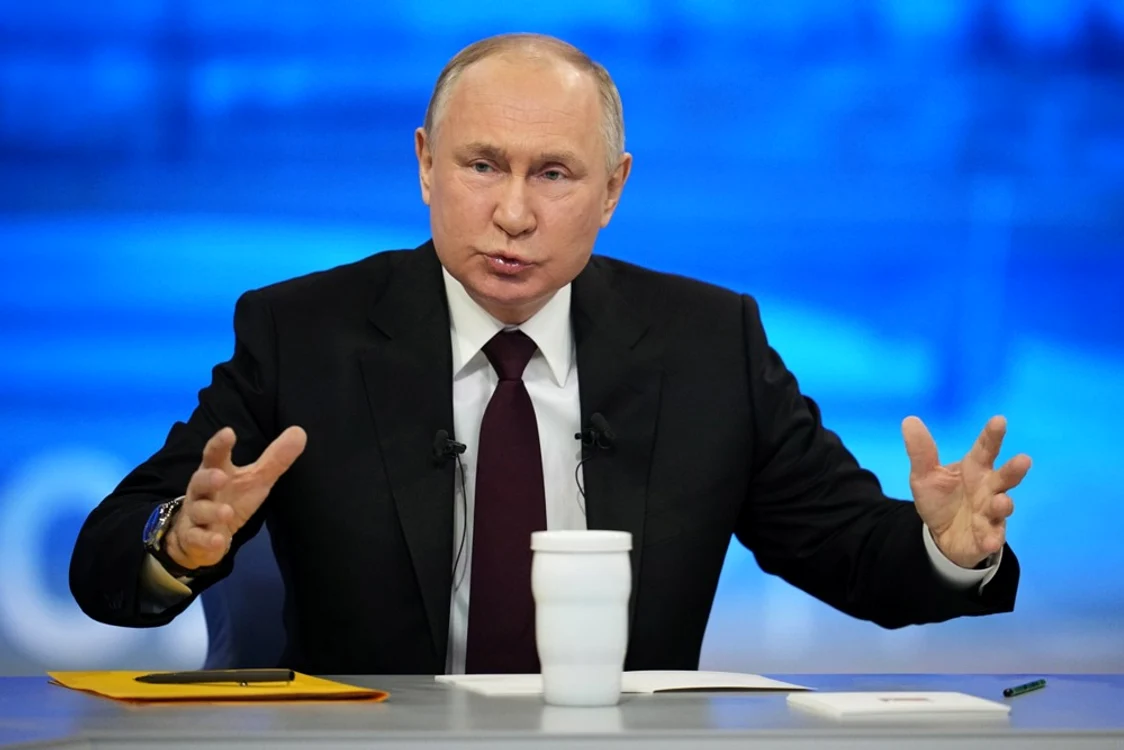 Vladimir Putin la conferința-maraton și „Linia directă” cu cetățenii ruși FOTO EPA-EFE