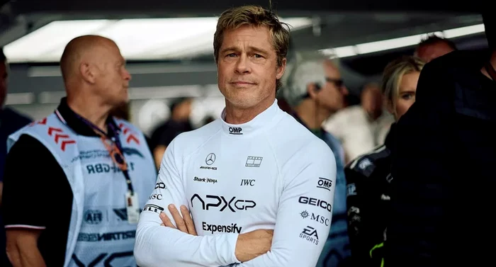 Brad Pitt și-a intrat bine în rolul de pilor de Formula 1. Foto Getty images