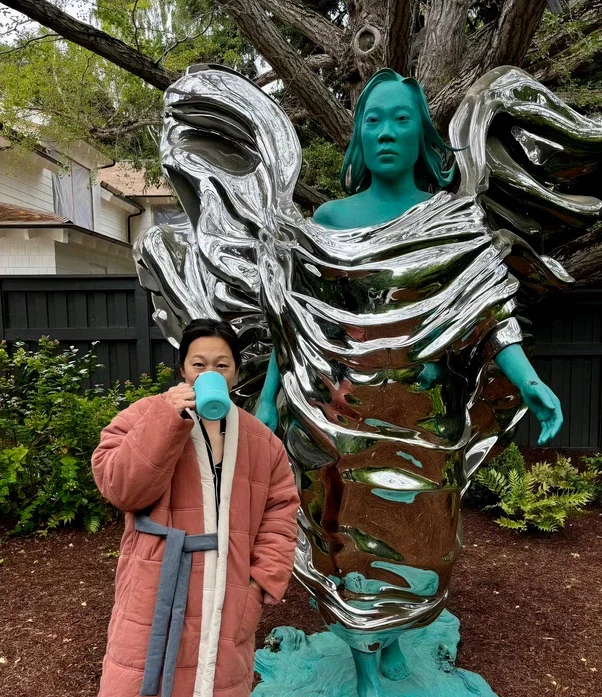 Priscilla Chan a primit o statuie cadou de la soțul ei, Mark Zuckerberg - Foto Instagram