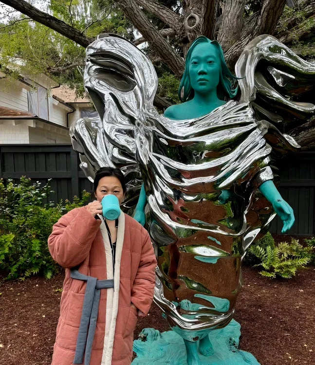 Priscilla Chan a primit o statuie cadou de la soțul ei, Mark Zuckerberg - Foto Instagram