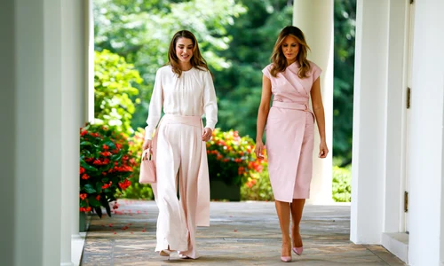 Regina Rania și Melania Trump în 2018, Profimedia (2) jpg