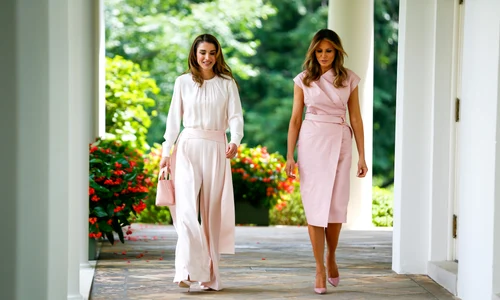Regina Rania și Melania Trump în 2018, Profimedia (2) jpg