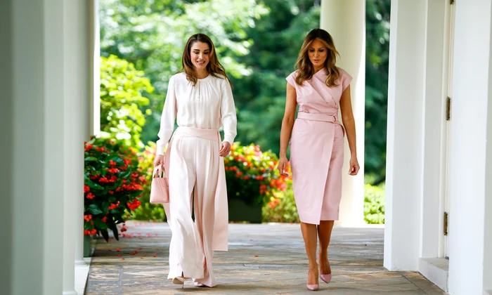 Regina Rania și Melania Trump în 2018, Profimedia (2) jpg