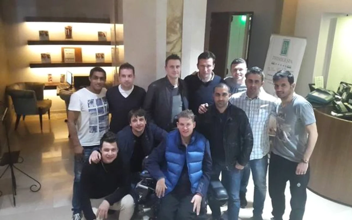 Mihăiţă Neşu şi foştii săi colegi de la Steaua
