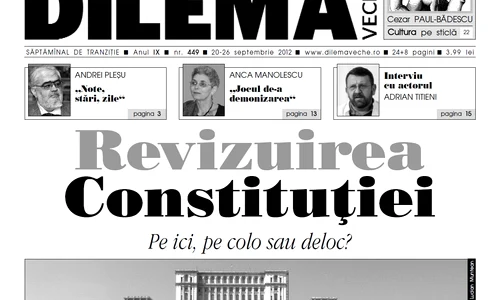 Revizuirea Constituţiei: pe ici, pe colo sau deloc? jpeg