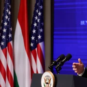 JD Vance la conferința de presă cu Viktor Orban FOTO profimedia jpg