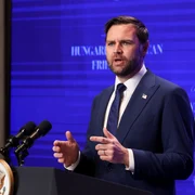 JD Vance la conferința de presă cu Viktor Orban FOTO profimedia jpg