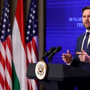 JD Vance la conferința de presă cu Viktor Orban FOTO profimedia jpg