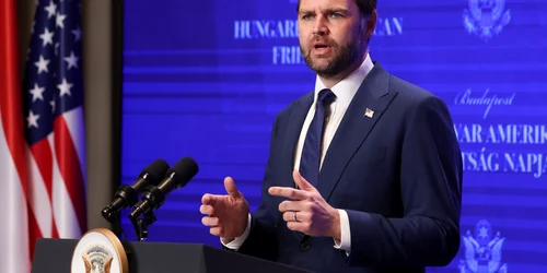 JD Vance la conferința de presă cu Viktor Orban FOTO profimedia jpg