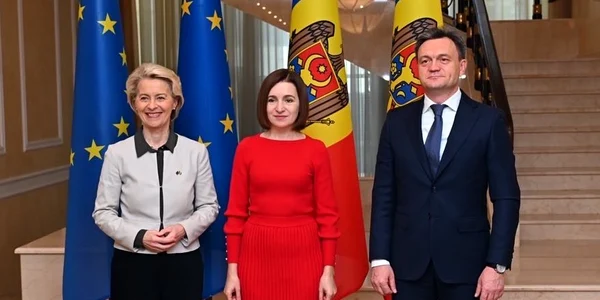 Ursula von der Leyen Maia Sandu Dorin Recean FOTO Twitter com jpeg