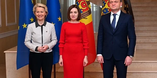 Ursula von der Leyen Maia Sandu Dorin Recean FOTO Twitter com jpeg