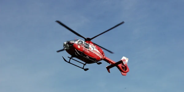 Interventie elicopter SMURD pacienta ranita incendiu Farliug