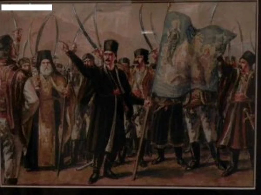 Steagul de luptă al pandurilor lui Tudor Vladimirescu a intrat în patrimoniul naţional la 17 mai 1882