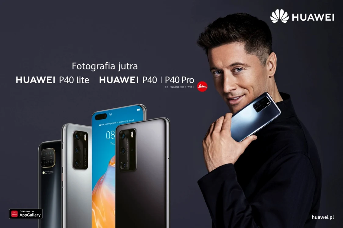 Robert Lewandowski, pe când promova produsele Huawei