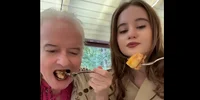 Irinel și Irina, la restaurant FOTO: captura video