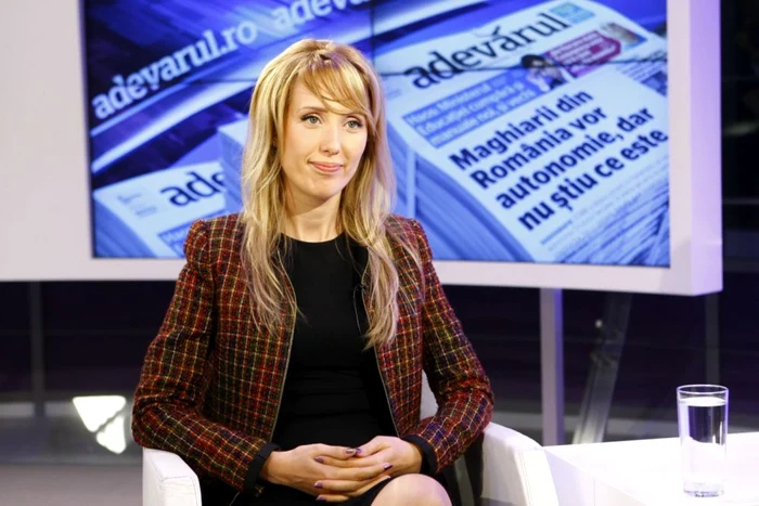 Andreea Urse, în studioul Adevărul Live FOTO David Muntean