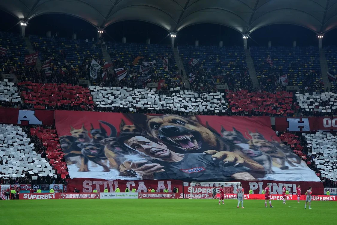 Galeria dinamovistă a fost și duminică seară la înălțime  FOTO Facebook FC Dinamo