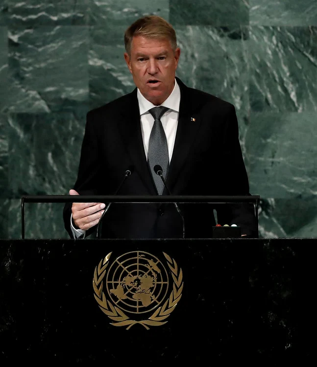 România a sprijinit și va continua să sprijine Ucraina, afirmă Iohannis la ONU. FOTO EPA EFE